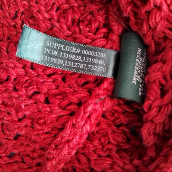 LRL Lauren Jeans Co Ralph Lauren women's vintage burnt orange sweater - Picture 9 of 9